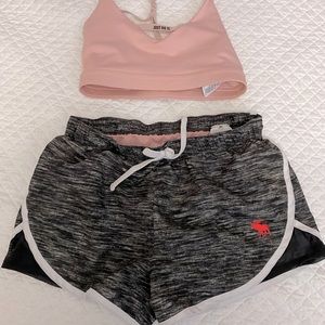Short with sport bras 2 PCs for 20